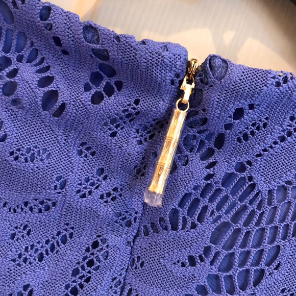 NWT Lilly Pulitzer Tiki Wrap Romper Beckon Blue - Picture 6 of 8